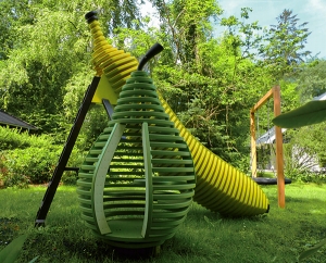 呼伦内尔组合式雕塑水果滑梯